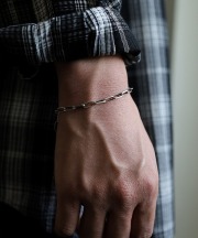 ロゼッタプレア/ROSETTA PRAYER　10mm NAVAJO SILVER CHAIN BRACELET