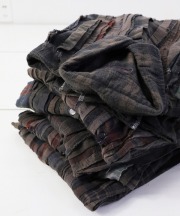 リビルド バイ ニードルズ/Rebuild By Needles　　Flannel Shirt -> Ribbon Wide Shirt / Over Dye