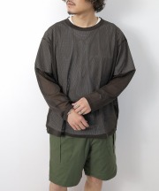 サウス２ ウエスト８/South2 West8　Crew Neck Shirt - Knit Mesh（全3色）