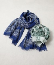 サウス２ ウエスト８/South2 West8   Stole-Cotton Gaize（全2色）