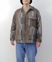 ササフラス/Sassafras　Digs Crew Half - Cotton Tweed Patch Check（全2色）