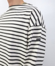 セントジェームス/Saint James　OUESSANT LOOSE - ECRU/TAUPE（生成り/ウォッシュグレー）