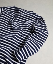 Saint James/セントジェームス　OUESSANT - BORDER MARINE/NEIGE(マリン/ホワイト)