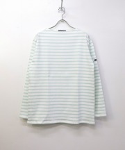 セントジェームス/Saint James　OUESSANT - BORDER　NEIGE/WATERMELON(ホワイト/ウォーターメロン)