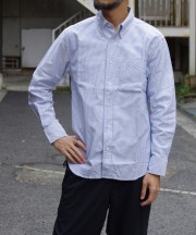 Manual Alphabet/マニュアルアルファベット　SUPIMA OX BD SHT/Bulging Fit - NAVY/WHITE 【MAPSの定番】
