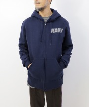 ミリタリー/MILITARY    U.S. NAVY PT F/ZIP HOODIE
