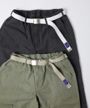 ヤーモザユニフォーム/YARMO ’’THE UNIFORM’’    Borough Trousers With Belt / Herringbone（全2色）