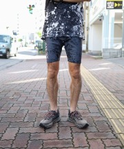 アンドモス/&MOSS   SMOOTH STRECH RIB SHORT LEGGINGS
