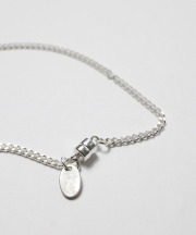 エスペラント/esperanto　Silver 925 Flat Link Chain Bracelet