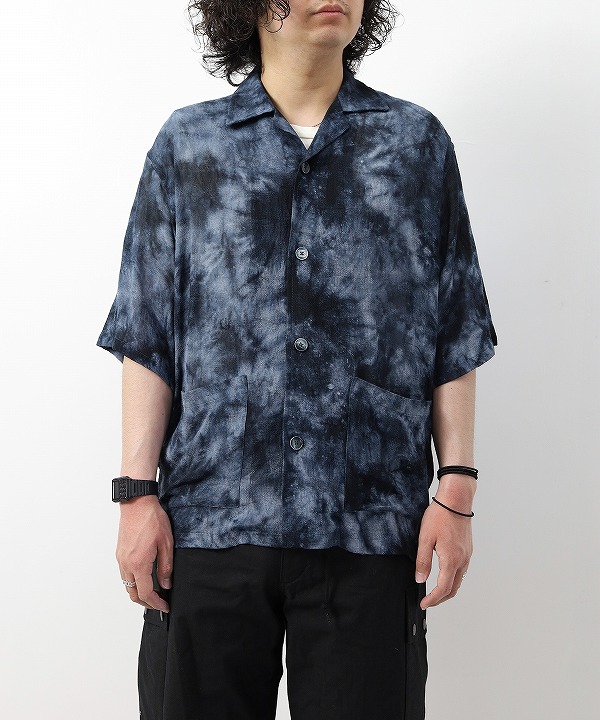 ニードルズ/Needles　Cabana Shirt - Mesh Jacquard / Uneven Dye
