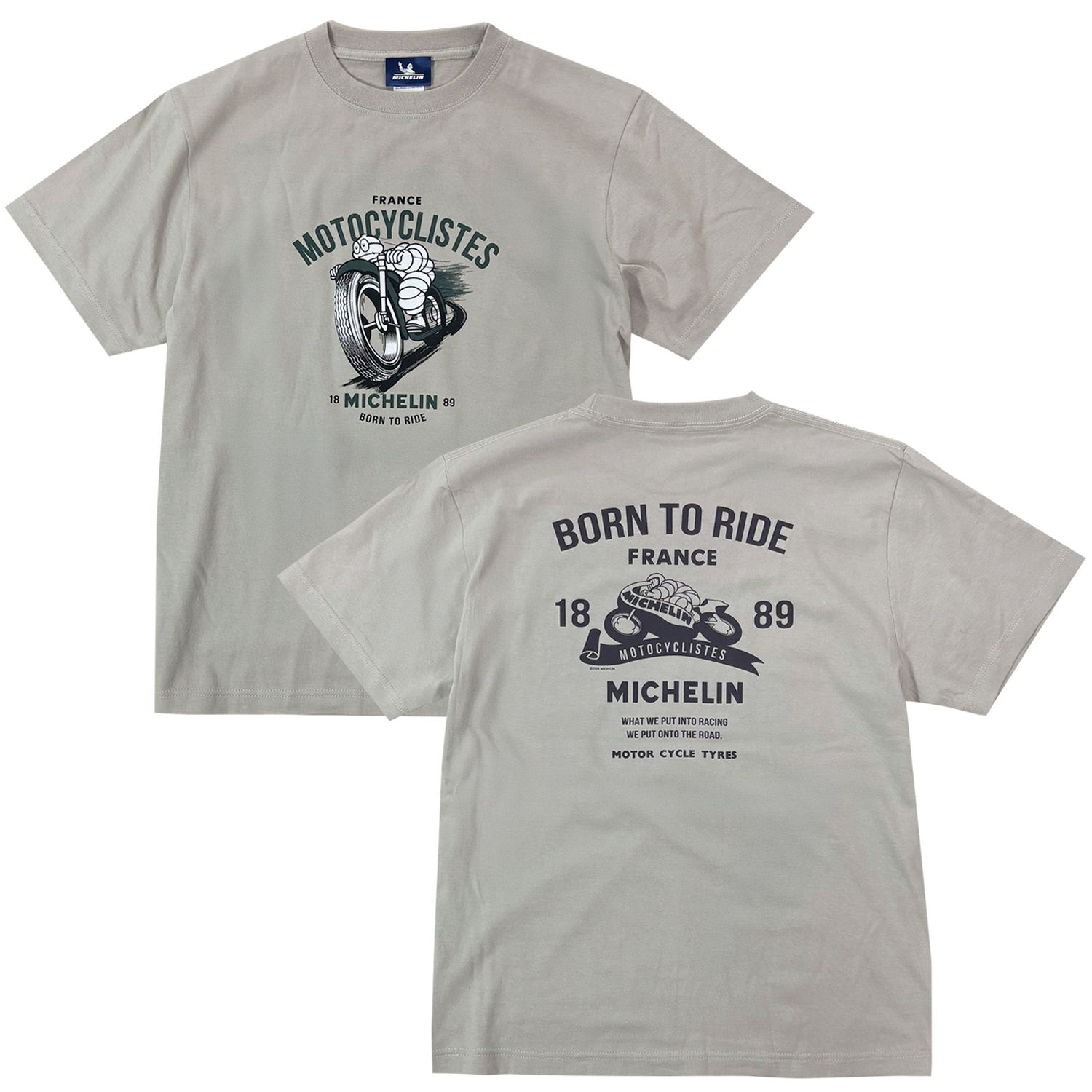Ｔ－Ｓｈｉｒｔ／Ｒａｃｉｎｇ／Ｌｉｇｈｔ　ｇｒａｙ／Ｍｉｃｈｅｌｉｎ 【ネコポス便可】