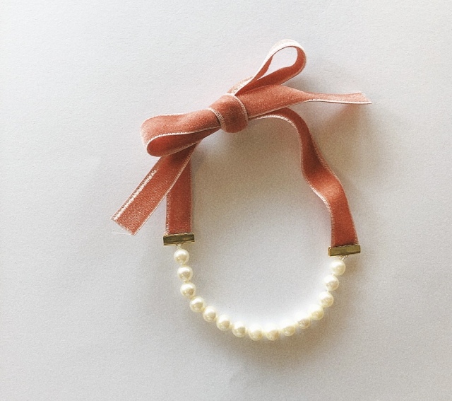 3.アコヤパール　ダークピンクリボン　（Sサイズ）