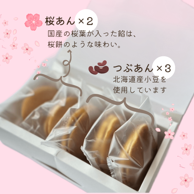 どらやきセット桜・粒 　中身