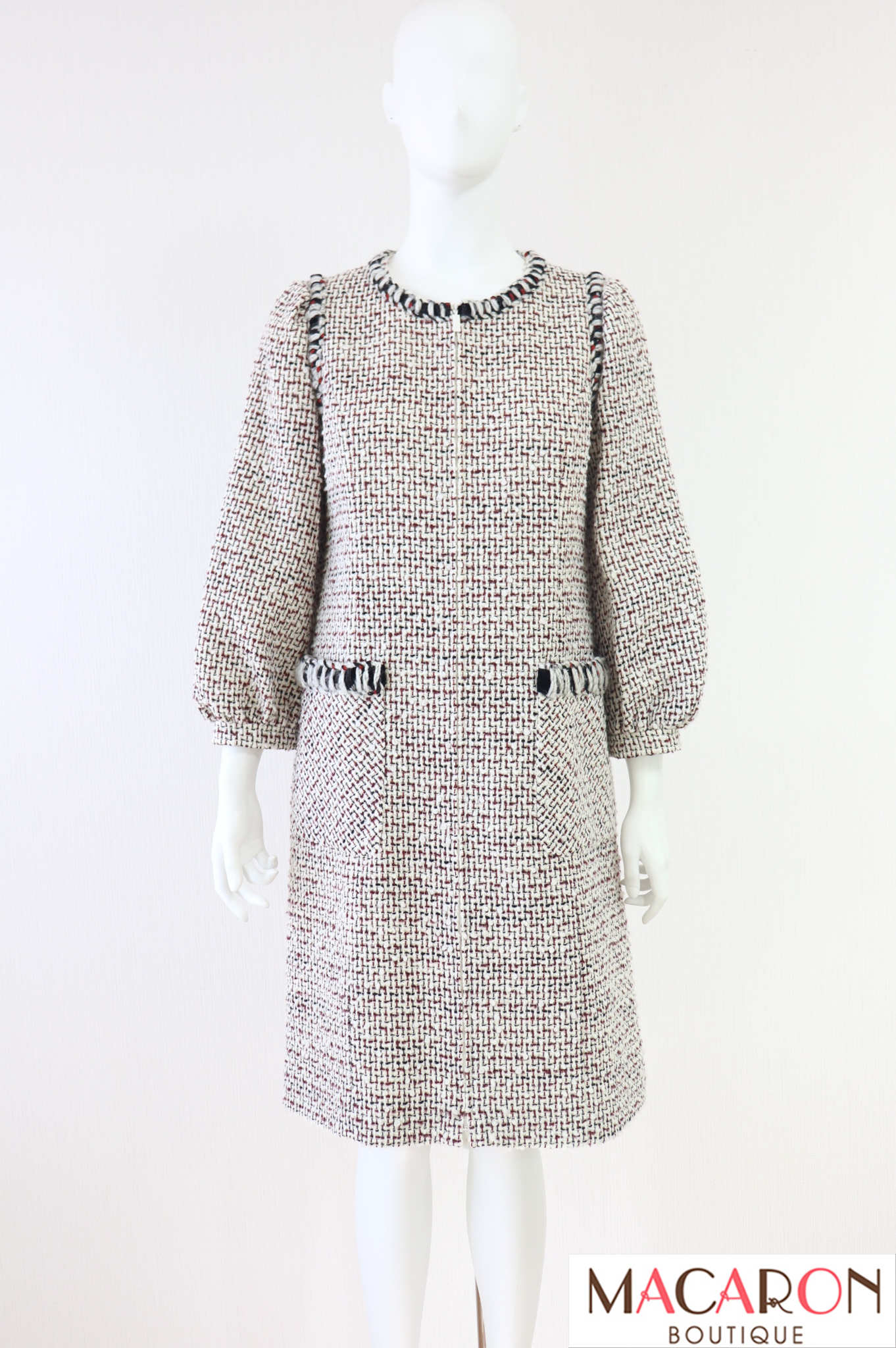 Rene（ルネ）　飾りブレードツイードワンピース　6246190