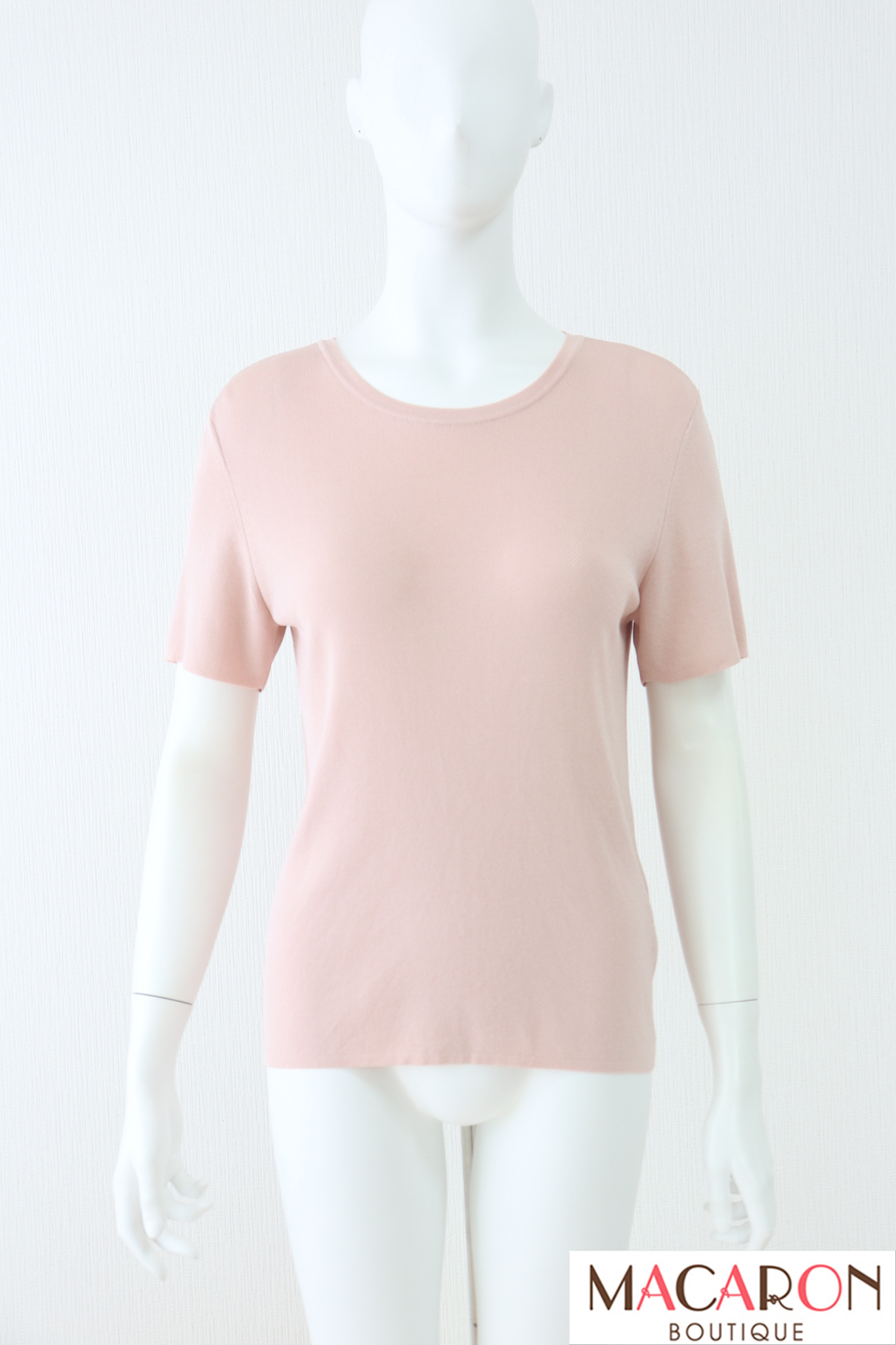FOXEY BOUTIQUE(フォクシー）　Fロゴ半袖ニットトップス　39678