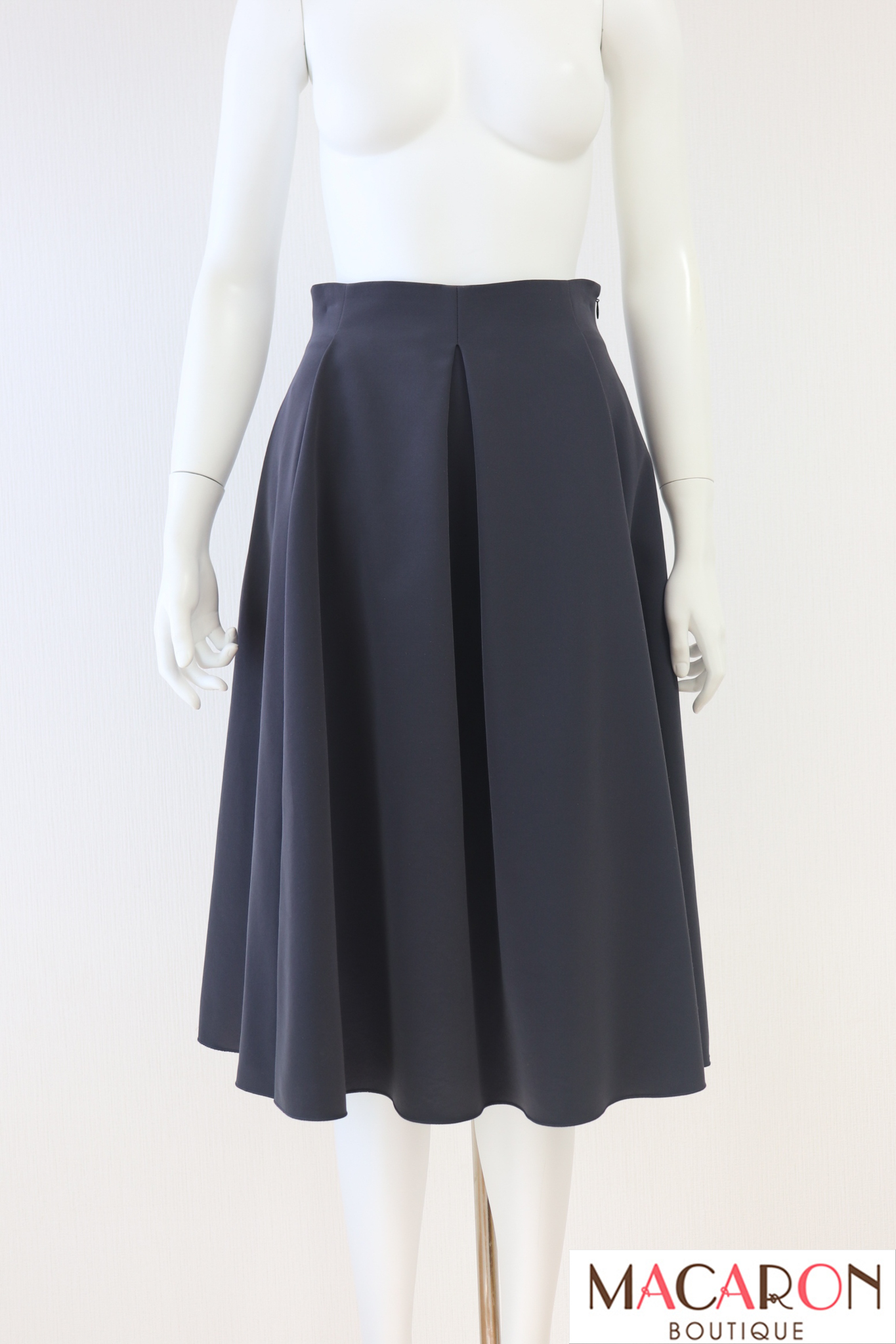 FOXEY NEWYORK(フォクシー)　マットストレッチグログランフレアスカート　43024