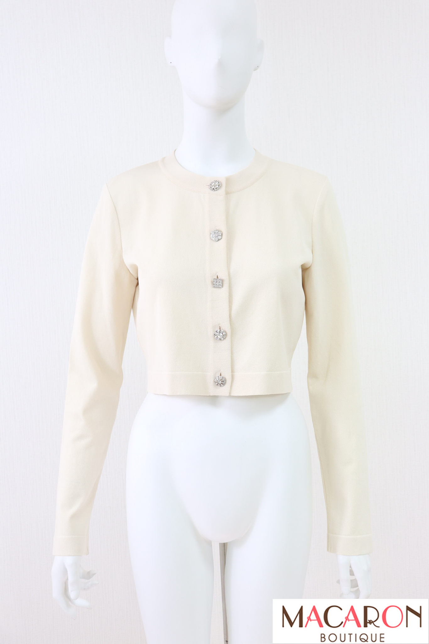 美品 DAISY LIN デイジーリン フォクシー Seaweed Cardigan シーウィード カーディガン ボレロ 羽織 38 ライトピンク レディース 古着 中古 USED item344143710601-1-2.jpg