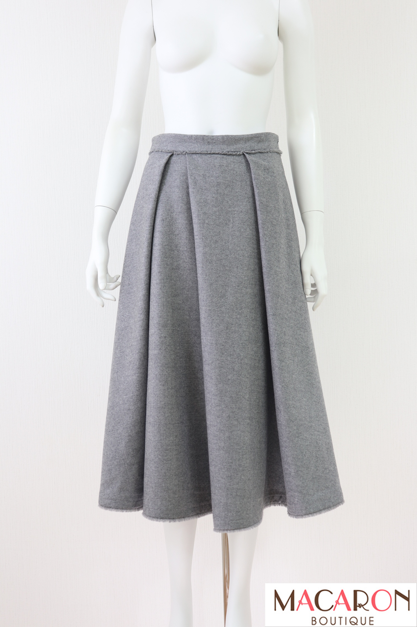 美品★FOXEY/フォクシー スカート Fragonard 40 FOXEY BOUTIQUE(フォクシー) Frida ウールフランネルスカート 43984