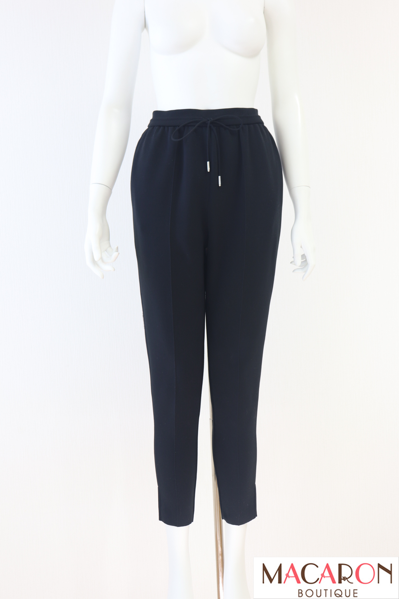 René ブラック パンツ 38 Rene（ルネ） ウォータープルーフストレッチパンツ 6412690