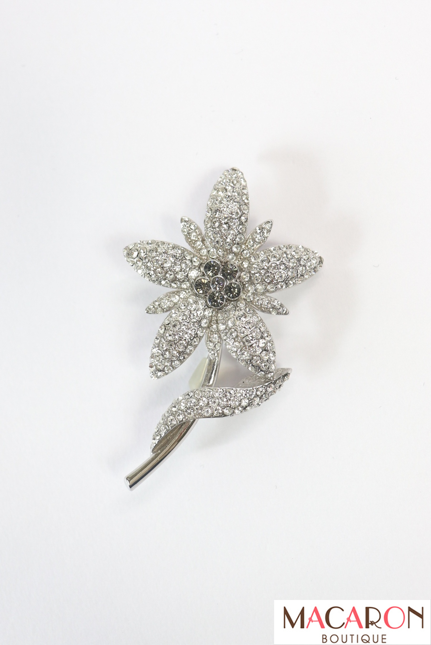 FOXEY BOUTIQUE(フォクシー） 一輪フラワーブローチ クリア