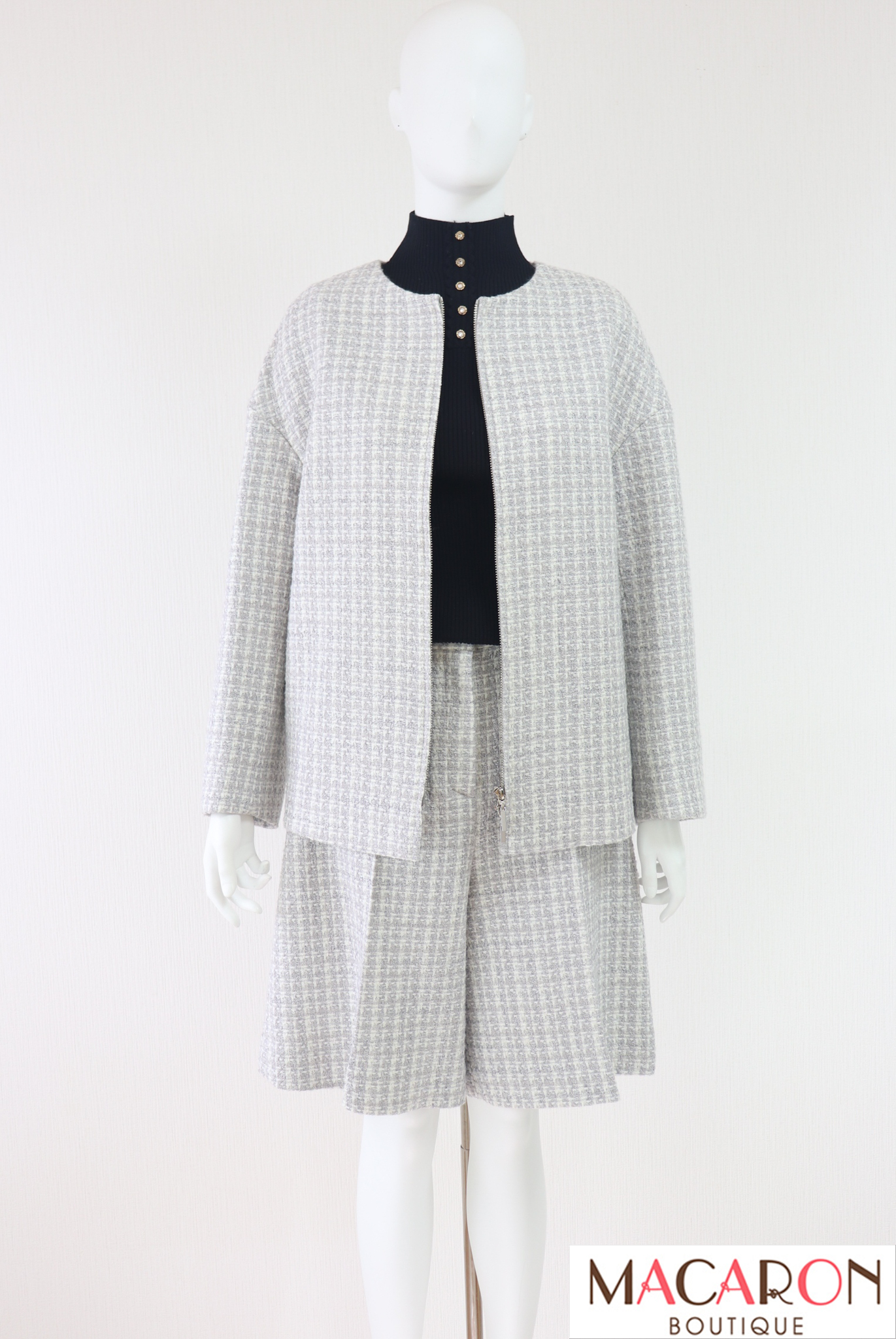 Rene（ルネ） ツイードジャケット＆キュロットパンツセットアップ