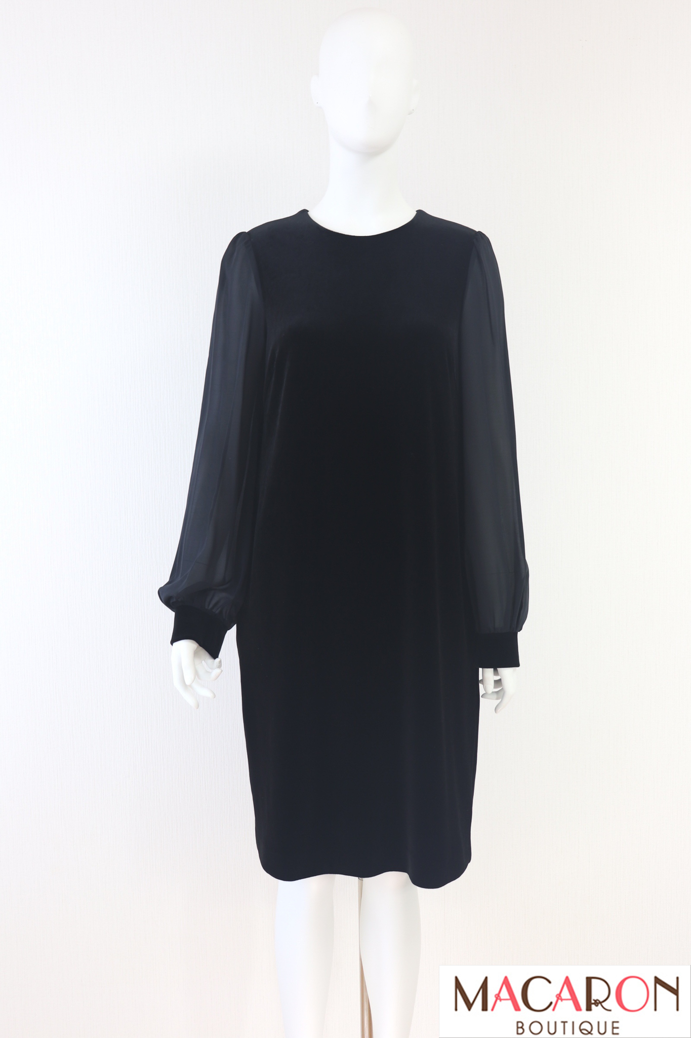 DAISY VELOUR(デイジーベロア） シフォン袖ベロアワンピース 06152