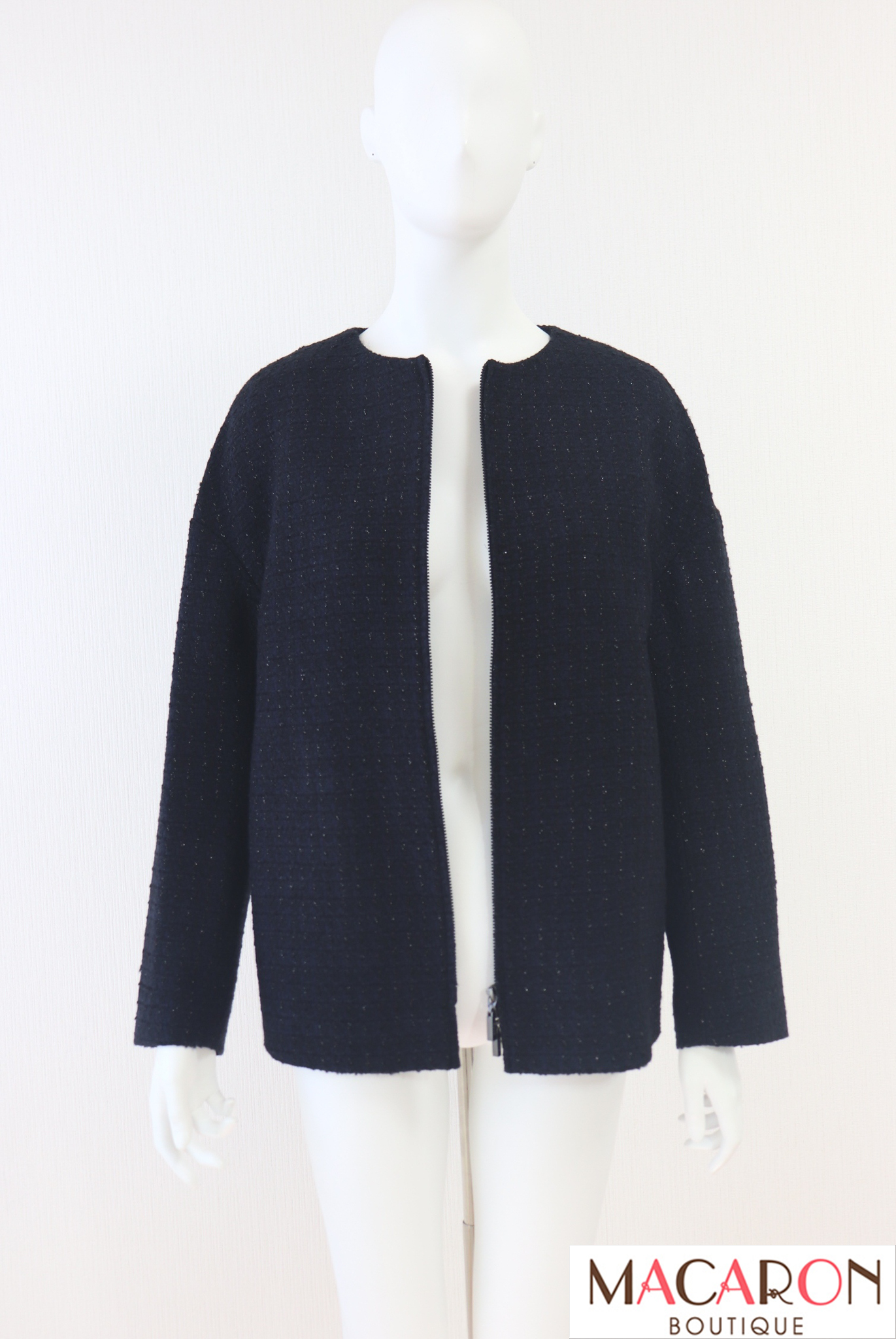 Rene（ルネ）　ジップアップツイードジャケット　6343140　