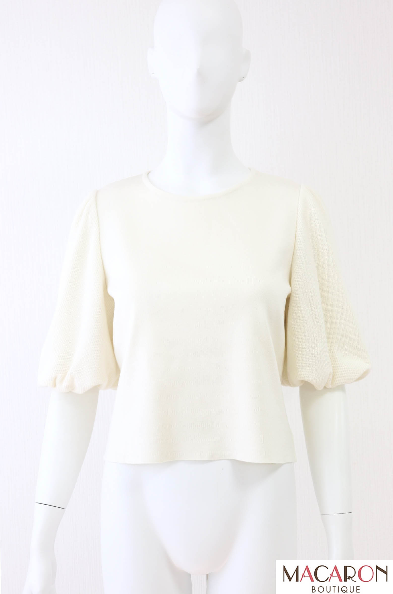 FOXEY BOUTIQUE(フォクシー）　PAPILLON　パフスリーブニットトップス　43381