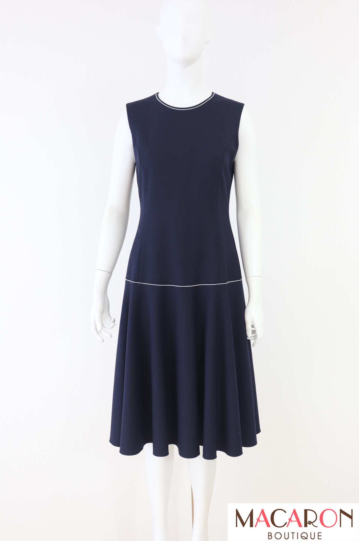 FOXEY NEWYORK COLLECTION(フォクシー）　ローウエスト切替フレアワンピース　38967