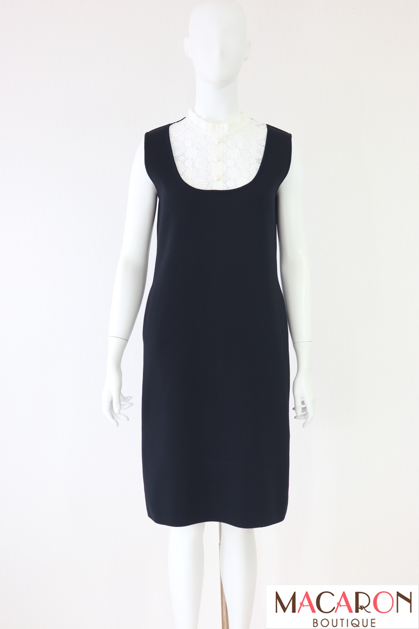 Rene（ルネ）　刺繍レースニットワンピース　6322070