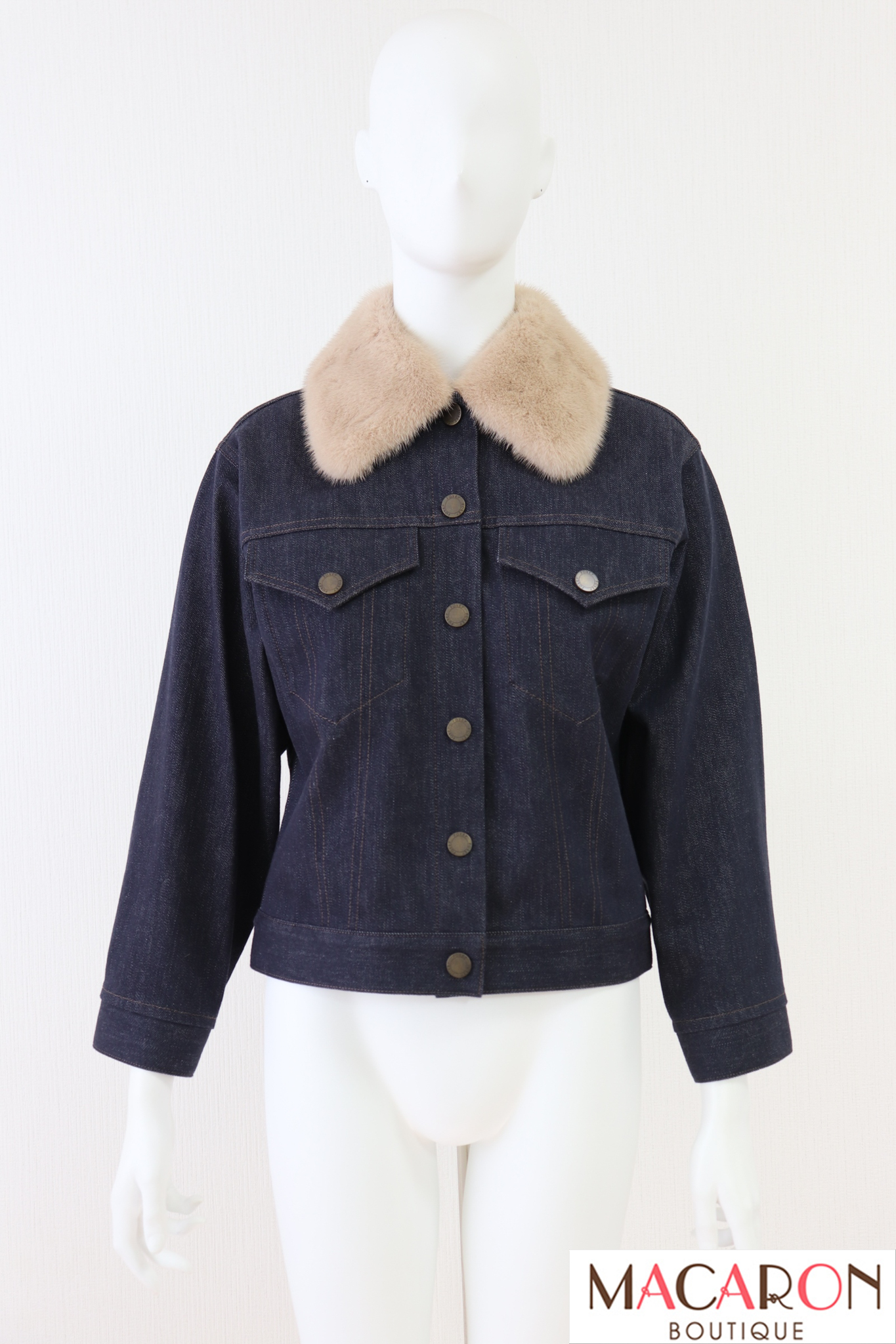 FOXEY BOUTIQUE(フォクシー） Mink.GJ ミンクファーデニムジャケット 40913 