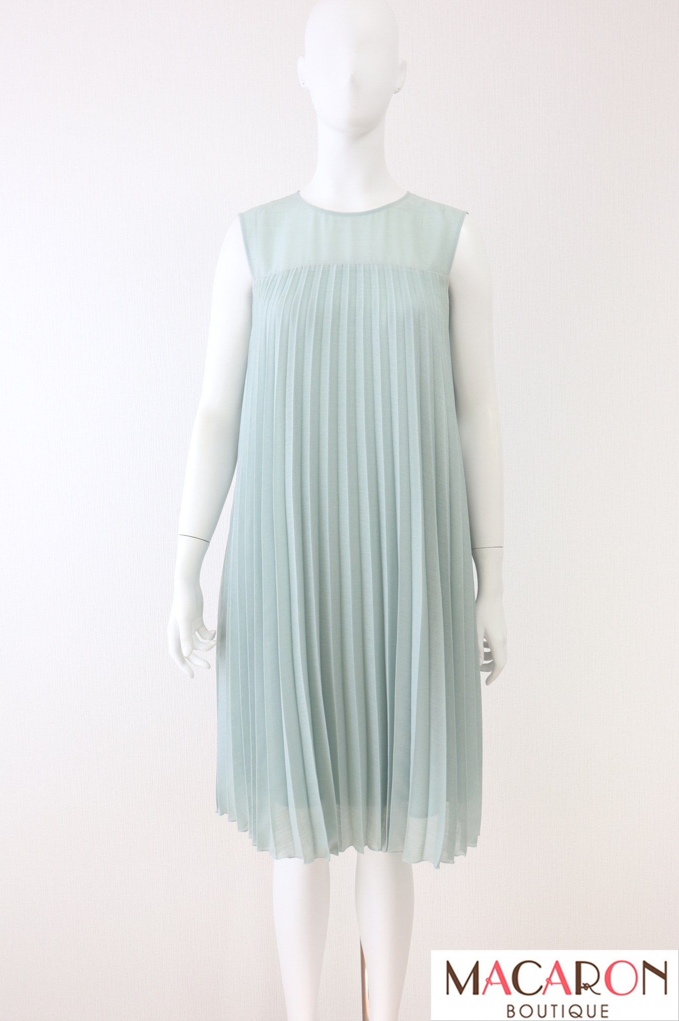 FOXEY NEWYORK(フォクシー）　プリーツノースリーブワンピース　40608