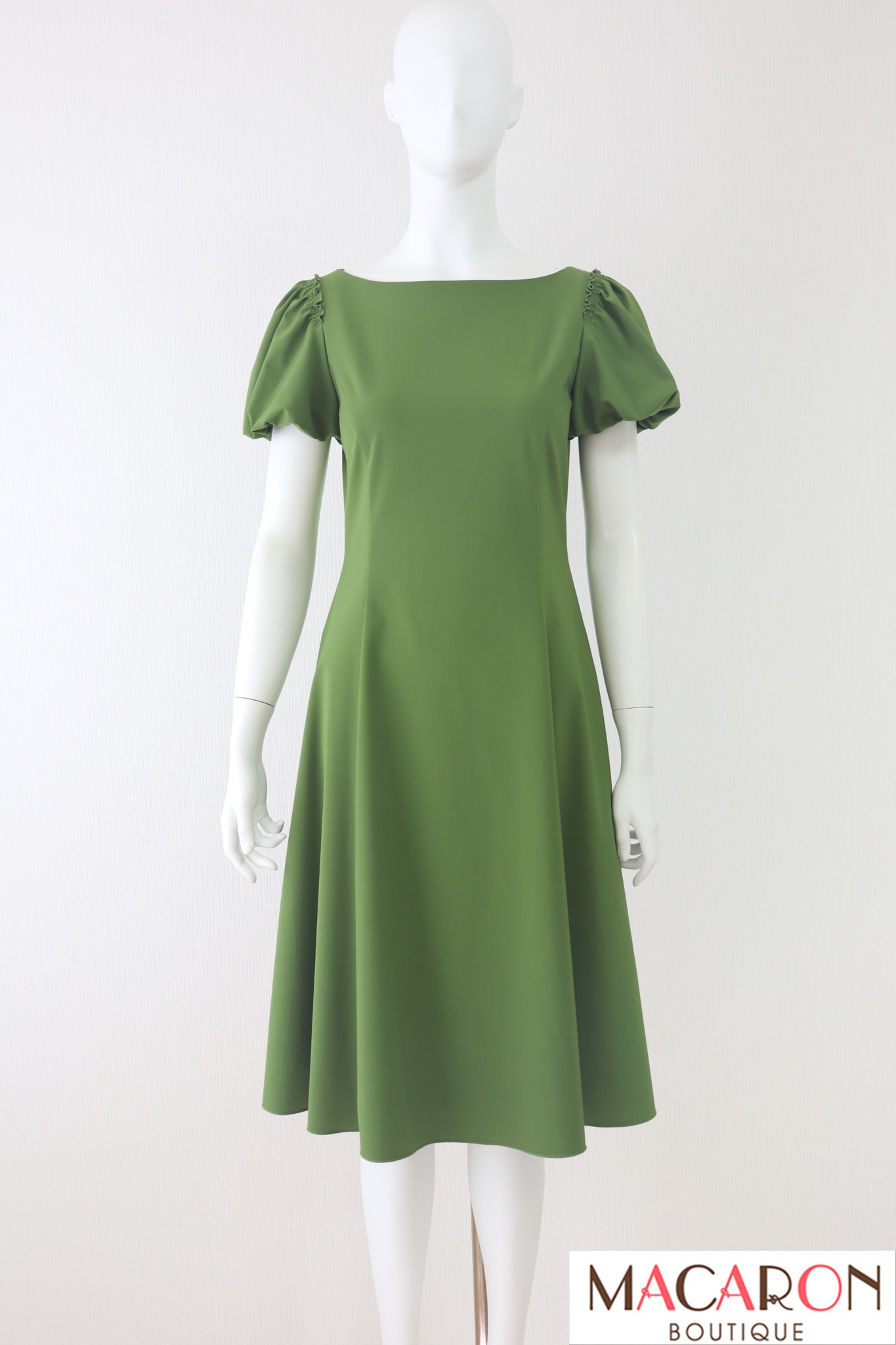 FOXEY NEWYORK(フォクシー）　Gardenia Tea Dress　バルーンスリーブワンピース　41712