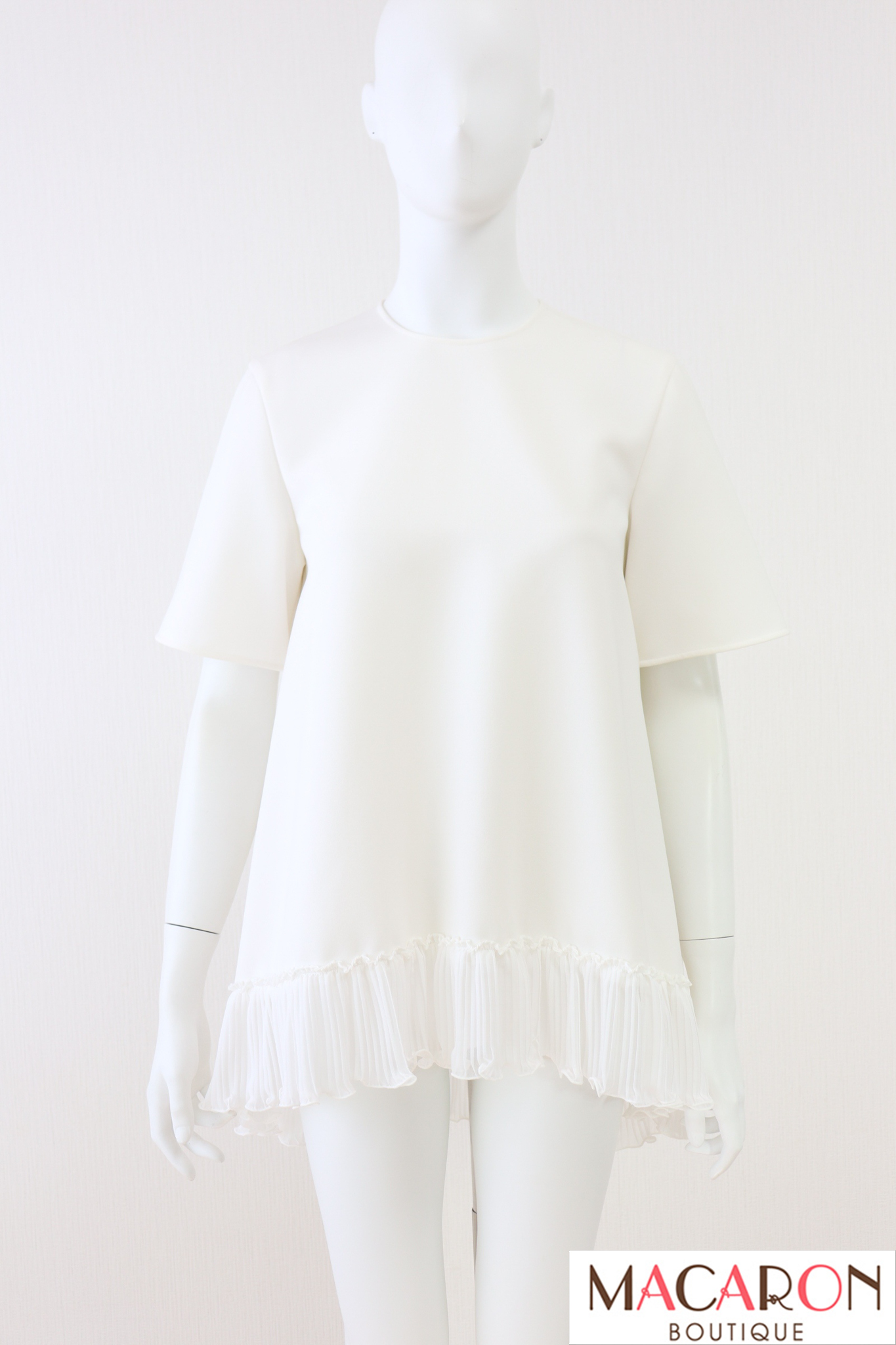 ADEAM(アディアム）　Peony T-shirt　裾シフォンTシャツ　43857
