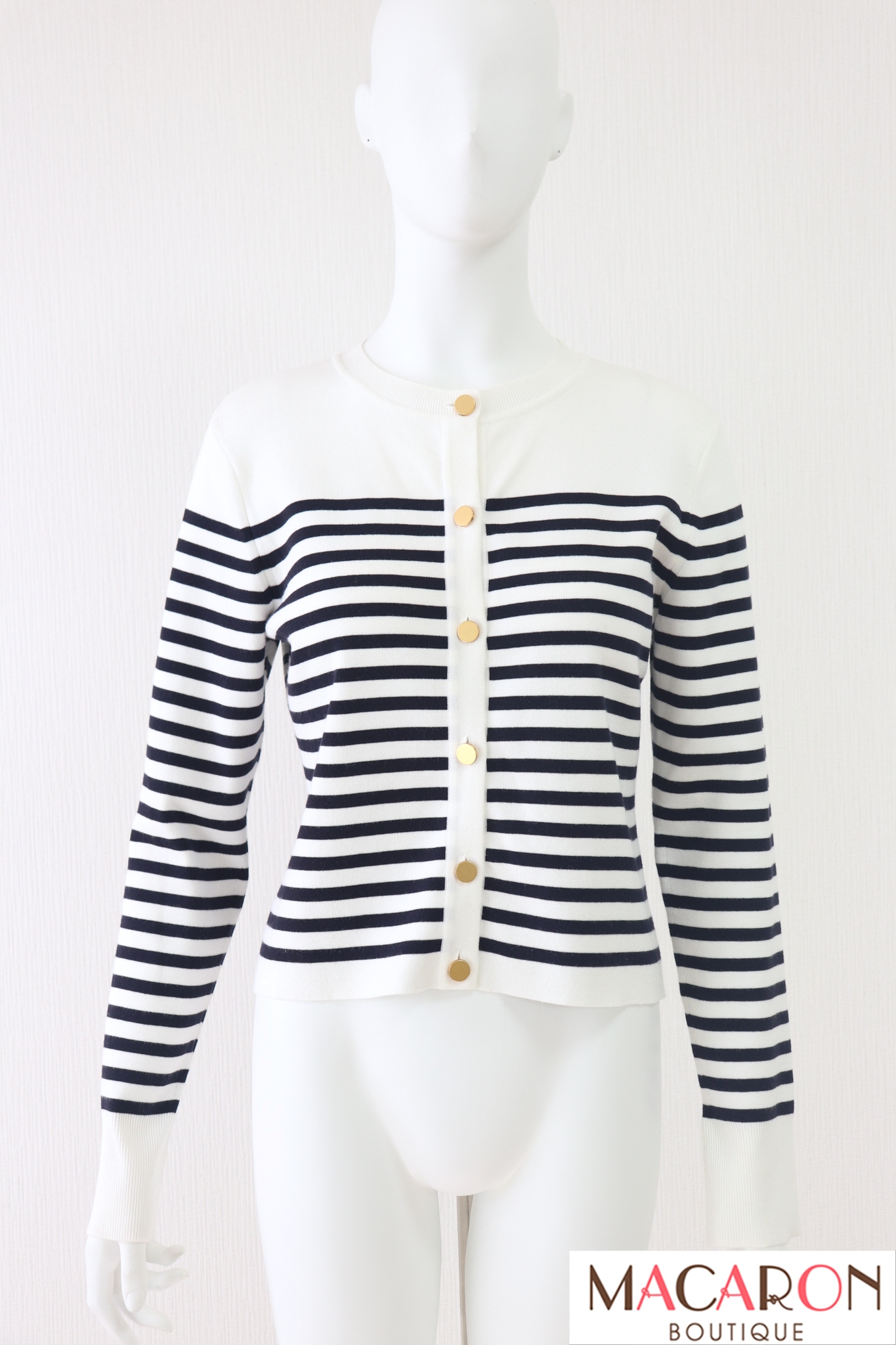 FOXEY BOUTIQUE(フォクシー）　River　ボーダーニットカーディガン　43583