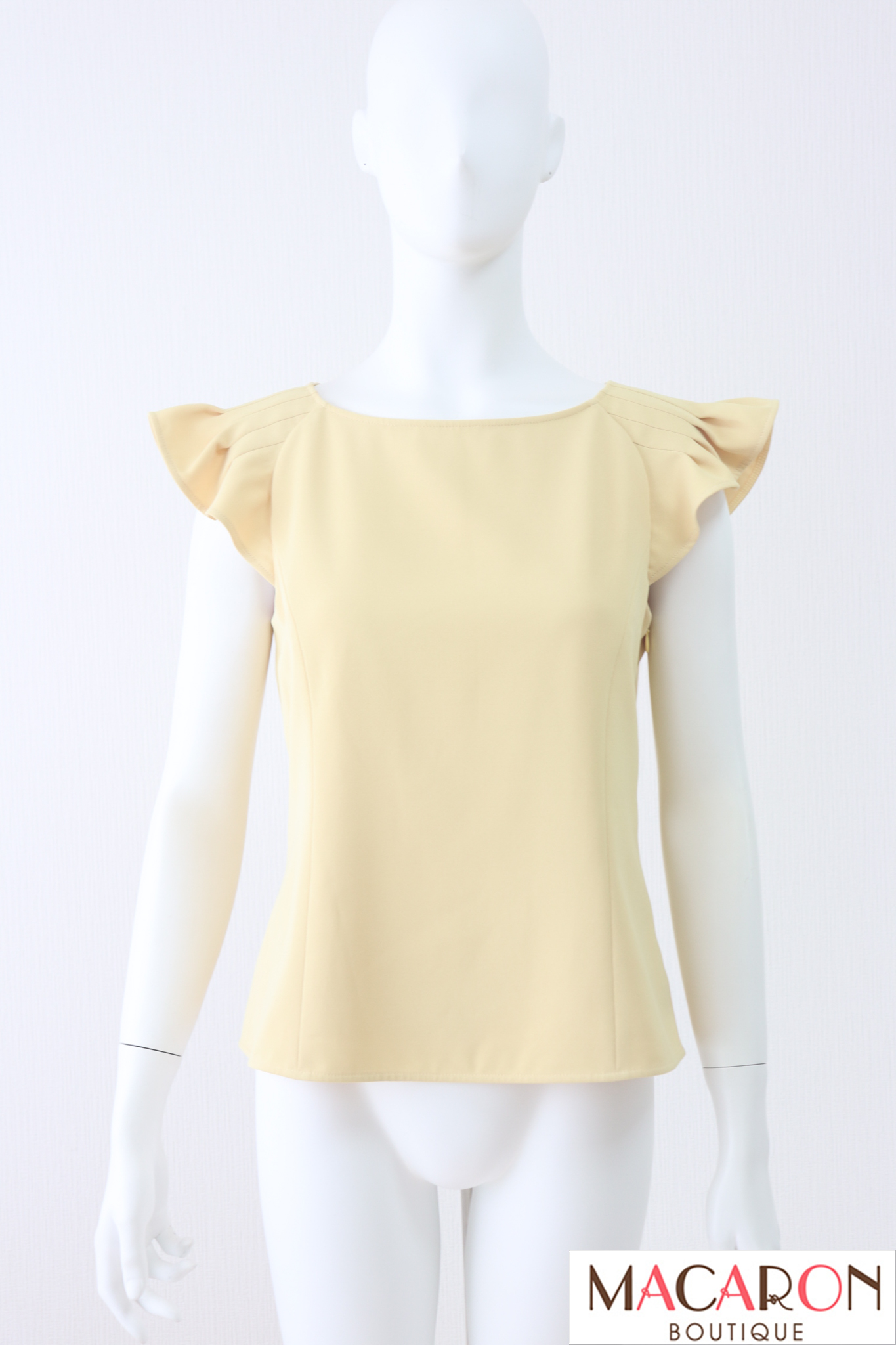 FOXEY NEWYORK(フォクシー）　CAPUCINE TOP　肩フリルブラウス　42834