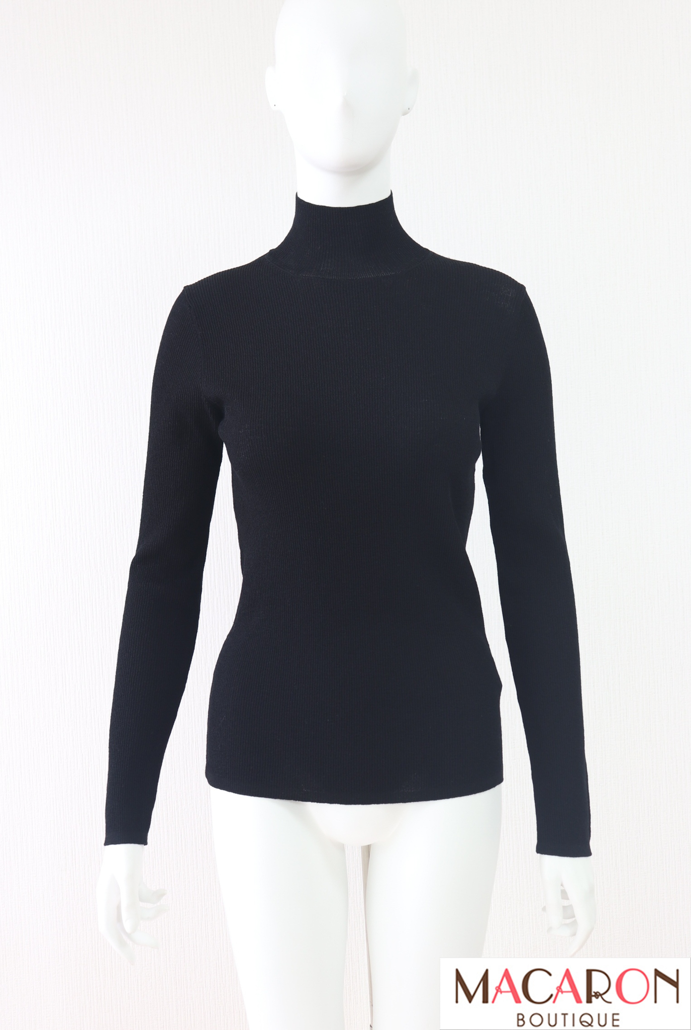 Rene（ルネ）　ハイネックリブニットトップス　6432260