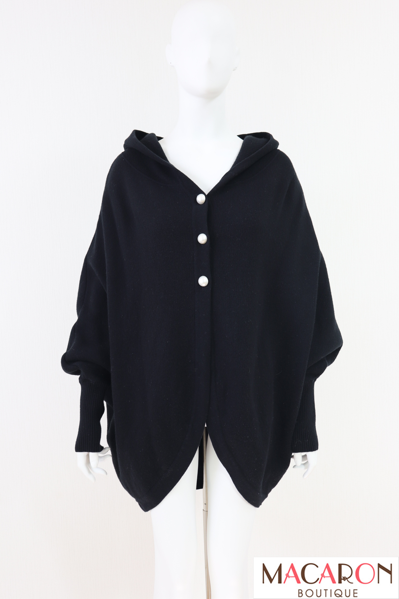 Rene（ルネ） ドルマンスリーブウールニットカーディガン 6332640