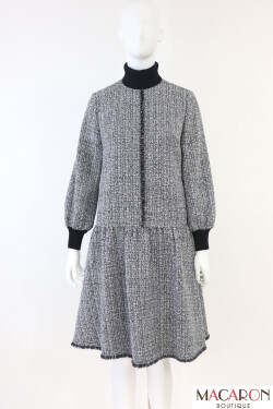 Rene（ルネ） タートルネックツイードワンピース 6246020 