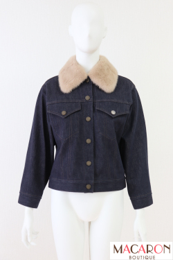 FOXEY BOUTIQUE(フォクシー） Mink.GJ ミンクファーデニムジャケット 40913