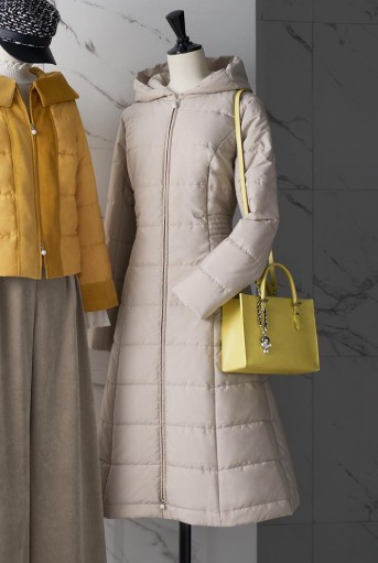 Rene（ルネ） フード付き中綿ロングコート 5348060