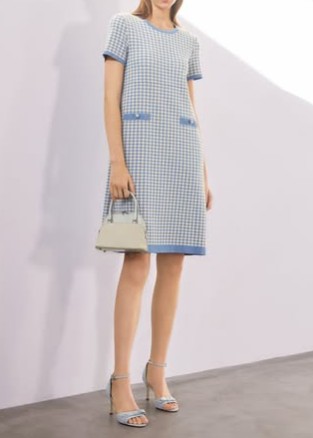 FOXEY BOUTIQUE(フォクシー) 千鳥格子ニットワンピース 44399