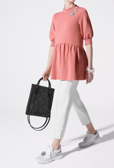 Rene（ルネ） 裾フリルチュニック丈トップス 6212390