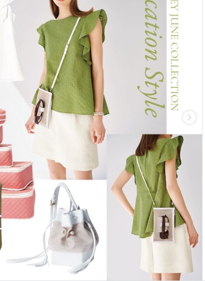 フォクシー　ブラウス　44669 Cascade サイズ42 FOXEY BOUTIQUE(フォクシー) Cascade 肩フリルブラウス 44669