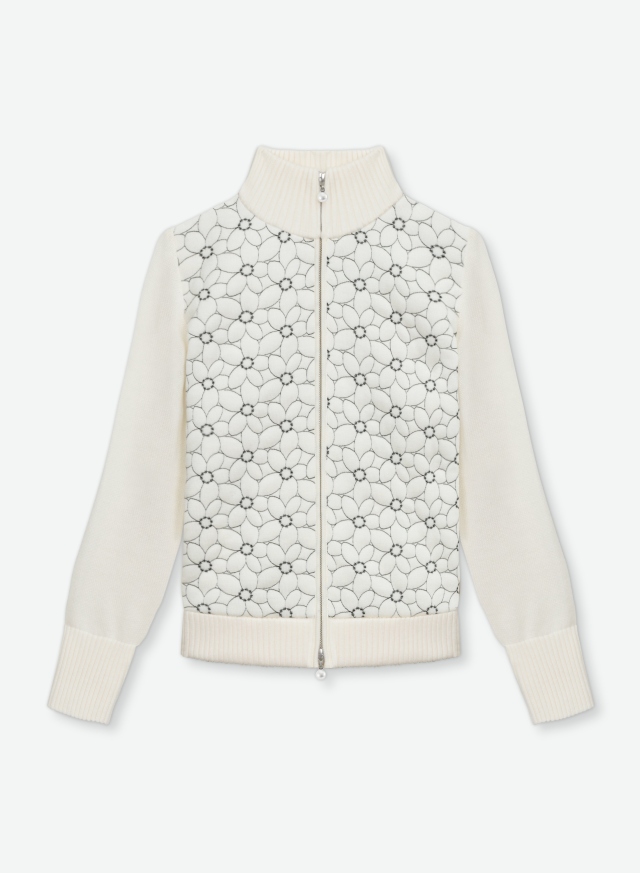 Rene（ルネ） フラワーキルトニットカーディガン＆スカート