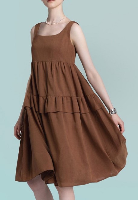 DAISY LIN(フォクシー） Daisy Chocolat ティアードワンピース 06753