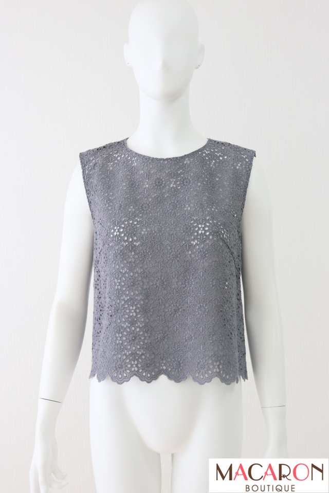 Rene(ルネ) カッティング刺繍ノースリーブトップス 6531030