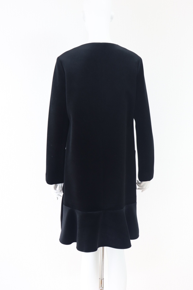 René ルネ　黒 コート 34サイズ　ベロア　冬物　処分　美品 Rene（ルネ） ベロアボンディングコート 5848057