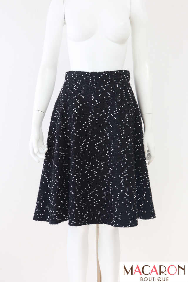 Rene（ルネ）　アクリルブレンドドットフレアスカート　6134230