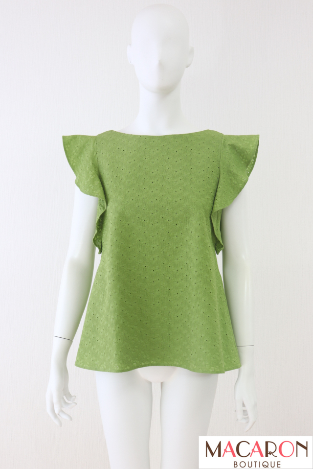 FOXEY BOUTIQUE(フォクシー) Cascade 肩フリルブラウス 44669
